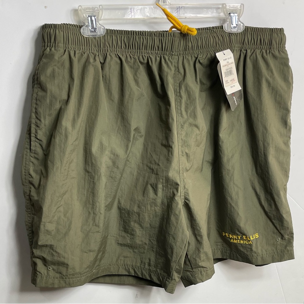 Vintage Perry Ellis America Active nylon vintage Swim Trunks green men’s…
